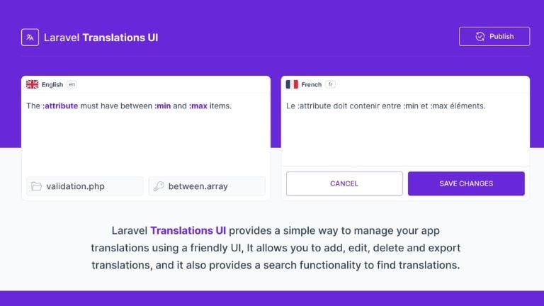 Laravel Translations UI: Effortless Translation Management