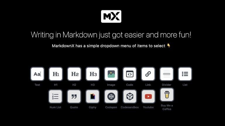 MarkdownX:  Markdown Editor by DevDojo